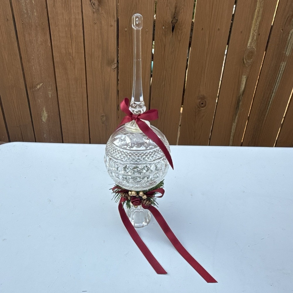 Home for‎ the holidays acrylic Christmas tree topper 11" gorgeous